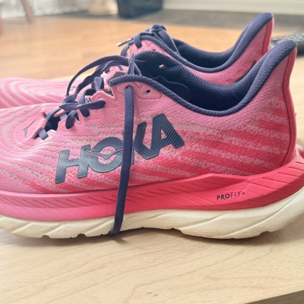 Hoka Mach 5 Rosewater Pink Magenta Women's Running Shoes Size 10B